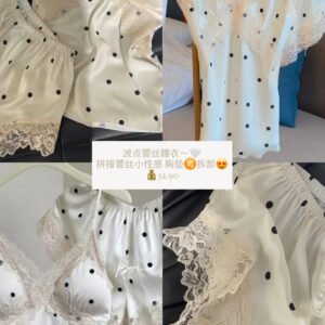 波点蕾丝睡衣 [C286]