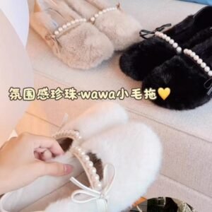 氛围感珍珠·wawa小毛拖 [FWB/FWC/FWK]