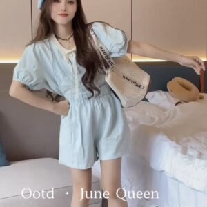 丹宁蕾丝·减龄SET [C034]