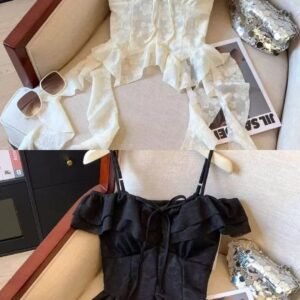 山茶荷叶·飘带背心 [C098]
