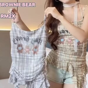 Brownie Bear·格纹吊带 [C425]