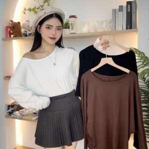 轻简慵懒·斜肩上衣 [G032]