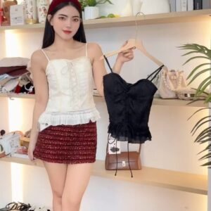 纯欲茶系·法式背心 [D180]