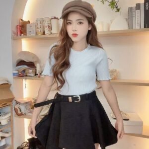 极简素色·卷边上衣 [D119]