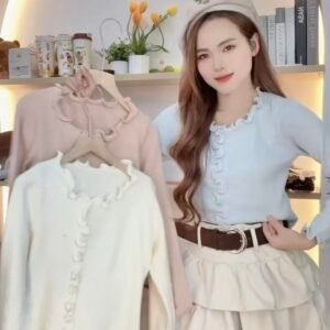 Miu系木耳边·花边衫 [D157]