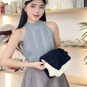 韩系麻花·挂脖针织 [D188]