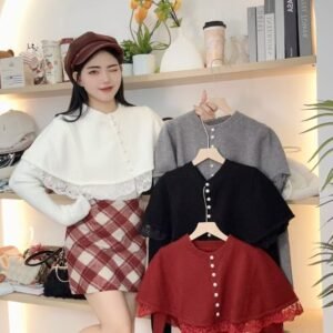 “留洋千金”斗篷两件套 [D042]