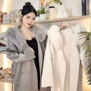 富家千金·毛毛翻领外套 [D167]