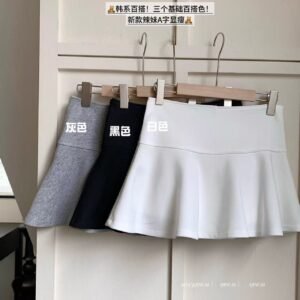 辣妹荷叶边·开叉裤裙【G152】