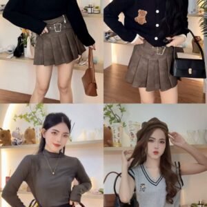 摩登扎染·百褶皮裙【G114】