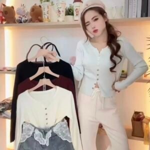 别致排扣·针织长袖【G003】