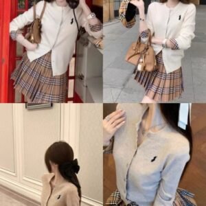 英伦感polo·格纹套装