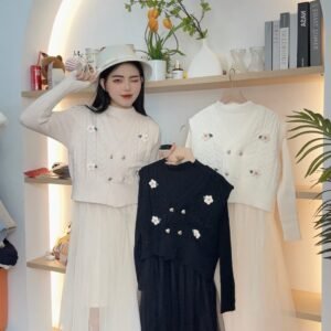 别致小花·马甲纱裙SET [G245]