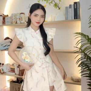 花卉粉黛·新中式套装  [D254]