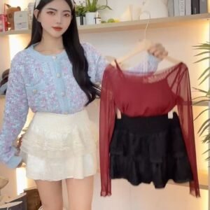 花絮蕾丝·层次蛋糕裙 [D300]