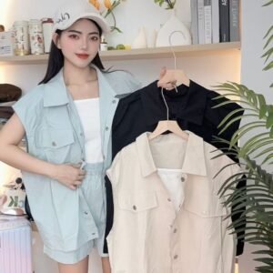 休闲百搭·亚麻三件套 [D286]