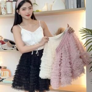 彩色甜美·网纱蓬蓬裙 [D294]