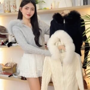 秋冬氛围❄️毛领开衫 [D182]