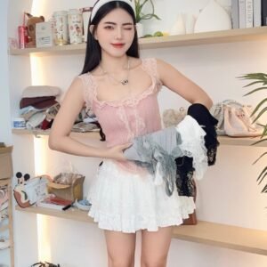 小众甜辣·蕾丝边背心 [D189]