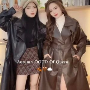 女明星范·皮革大衣 [G120]