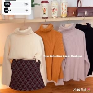 秋暖高领·针织长袖【G014】