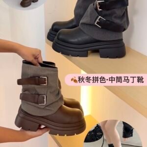 🍂秋冬拼色·中筒马丁靴 [QBK/QBR]
