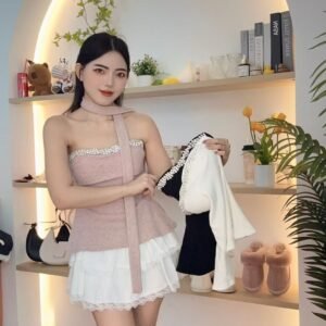 矜贵镶钻·针织抹胸【G104】