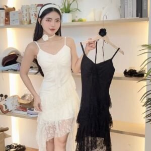 “恋恋巴黎”蕾丝长裙 [D207]