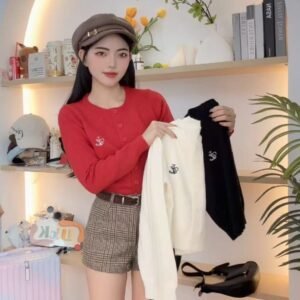 甜美刺绣·针织衫 [D284]