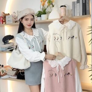 “花扣日记”法式马甲SET [D040]