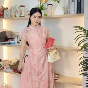 “粉笺竹梦”中式旗袍裙🪭 [D163]