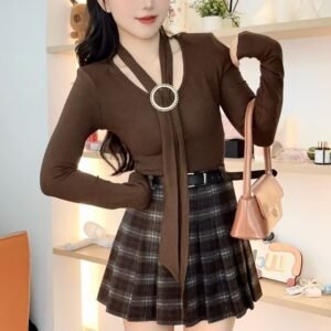 设计感钻扣·长袖衫 [G034]