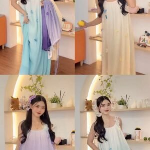 “海岛风铃”渐变长裙【G081】