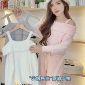 “云绒序曲”露肩长袖 [D081]