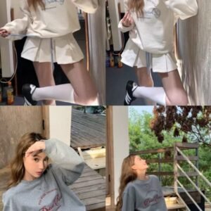 “秋日文章”字母卫衣SET [G087]