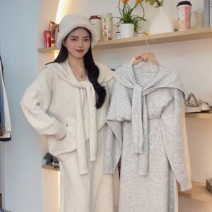 “韩系东大门”毛衣披肩SET [G231]