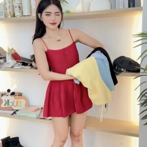 小众减龄·单排扣吊带 [D292]