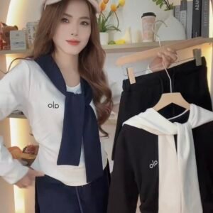 alo休闲·长袖披肩SET [D023]