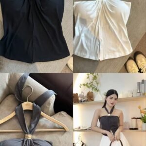 独特金属扣·挂脖背心 [G107]