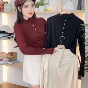 初秋卷扣·微高领长袖 [D020]