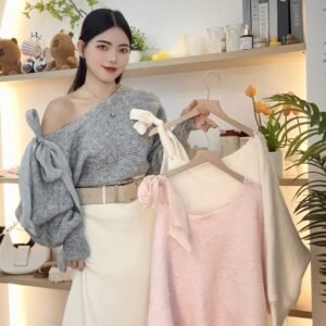温柔甜系·系带长袖衫 [G016]