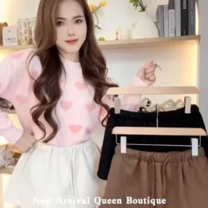 松弛俏皮·抽绳裤裙  [D214]