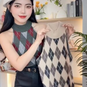 英伦复古·菱格背心 [D187]