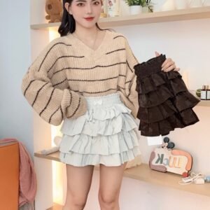 甜辣复古·渐层短裙 [G159]