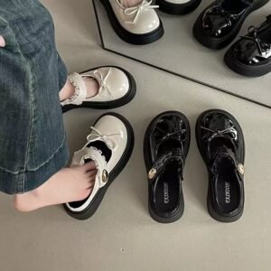 法式小皮鞋🖤玛丽珍半拖【FB】