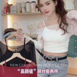 “高颜值”网纱假两件 [D259]