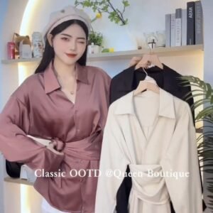 法式系带·设计感衬衫 [G008]