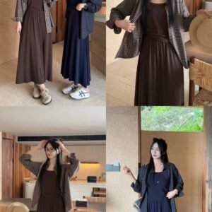 Onni慵懒感·格纹三件套 [G088]