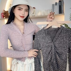 早秋针织·蕾丝边长袖 [G039]