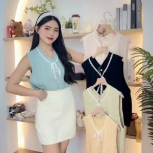 “奶油糖霜”花边马甲 [G059]